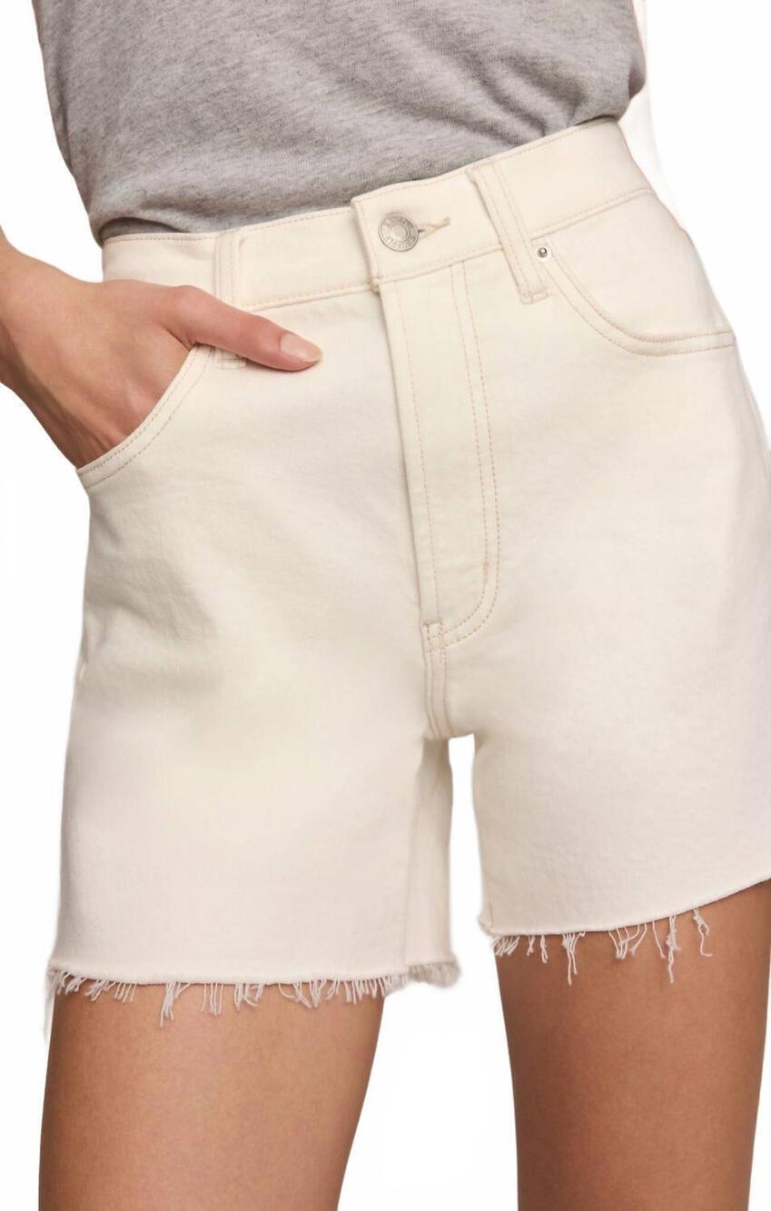 NEW Z SUPPLY jonah mid rise relaxed shorts in cream